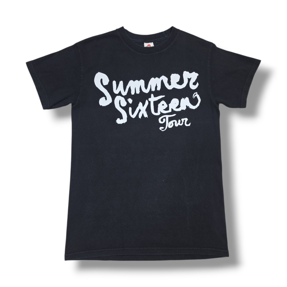 Drake Summer Sixteen Tour Front & Back Graphic Print Black T-Shirt‎ Men's Small